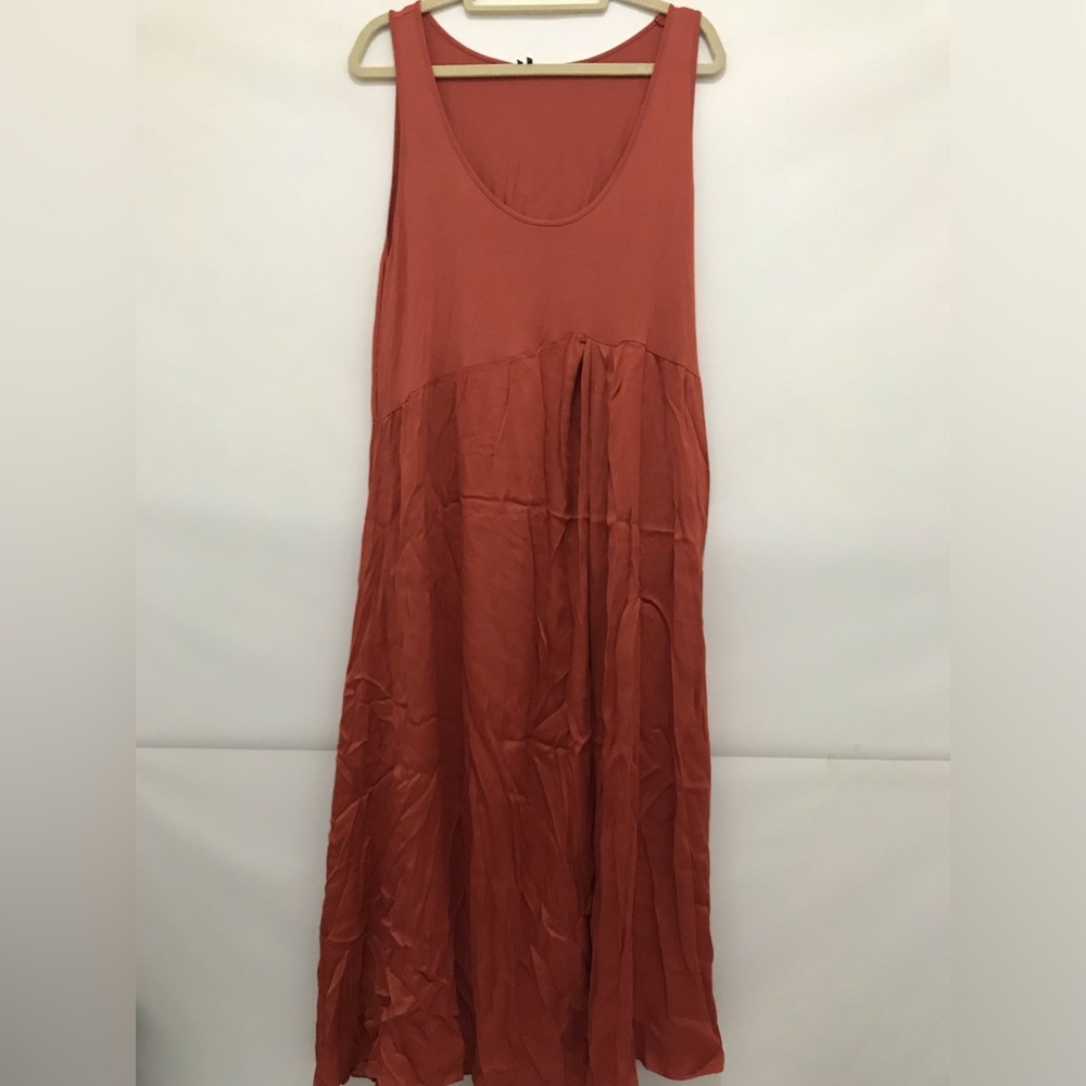 Anthropologie Women’s Sleeveless Maxi Dress in Rust Size 2X